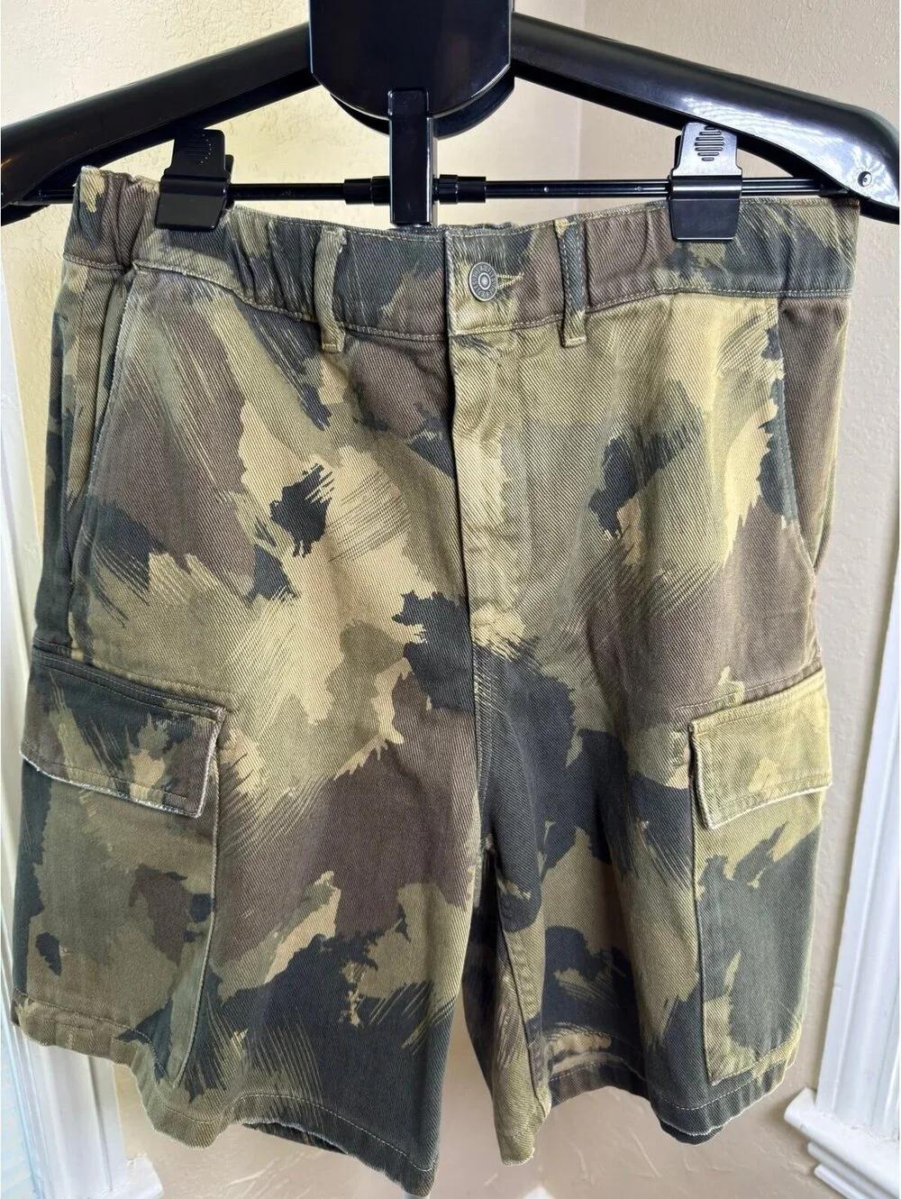 The Kooples Military‎ Camouflage Cargo Shorts EU 38 US Medium NWT $245